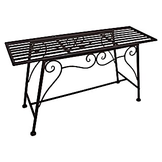 Garden Pleasure Gartenbank Lorin (B x T x H: 83 x 27 x 45 cm, Stahl, Schwarz)