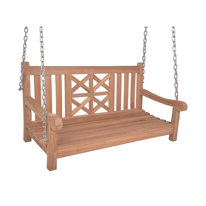 Garden Pleasure Hängebank Latoa (B x T x H: 120 x 66 x 62 cm, Teak, Braun) | BAUHAUS