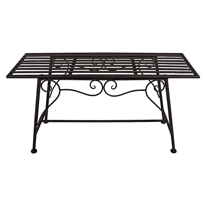 Garden Pleasure Gartenbank Lorin (B x T x H: 83 x 27 x 45 cm, Stahl, Schwarz) | BAUHAUS