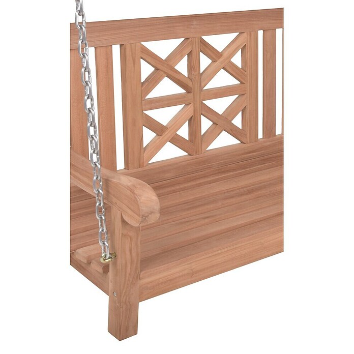 Garden Pleasure Hängebank Latoa (B x T x H: 120 x 66 x 62 cm, Teak, Braun) | BAUHAUS