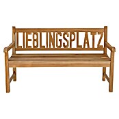 Garden Pleasure Gartenbank Lieblingsplatz (B x T x H: 150 x 63 x 89 cm, Teak, Braun) | BAUHAUS