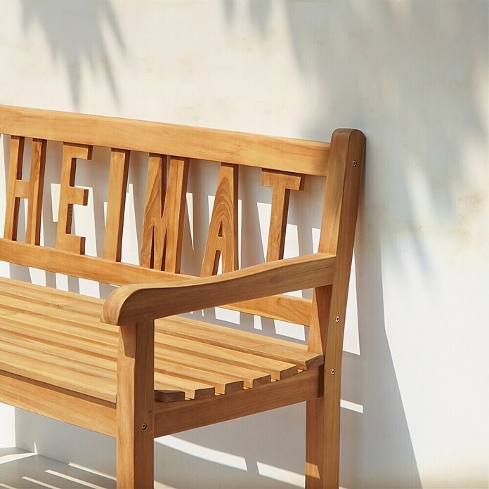 Garden Pleasure Gartenbank Heimat (B x T x H: 120 x 64 x 89 cm, Teak, Braun) | BAUHAUS