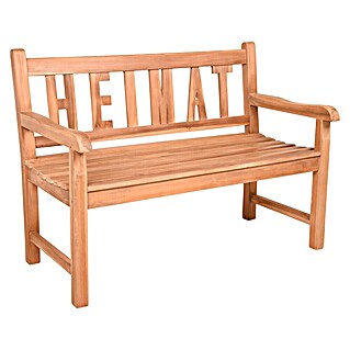 Garden Pleasure Gartenbank Heimat (B x T x H: 120 x 64 x 89 cm, Teak, Braun)