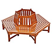Garden Pleasure Baumbank Ontario 360° (B x T x H: 155 x 155 x 78 cm, Eukalyptus, Braun, Max. Personenzahl: 6 Stk.) | BAUHAUS