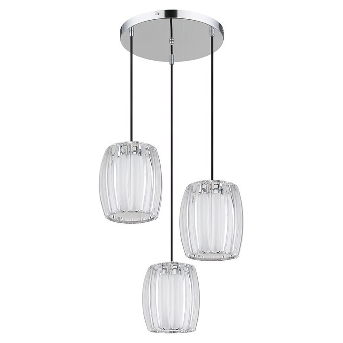 Globo Visilica Maribel  (Visina: 1.200 mm, Promjer: 18 cm, 60 W, E27, Okruglo kućište, Srebrna) | BAUHAUS