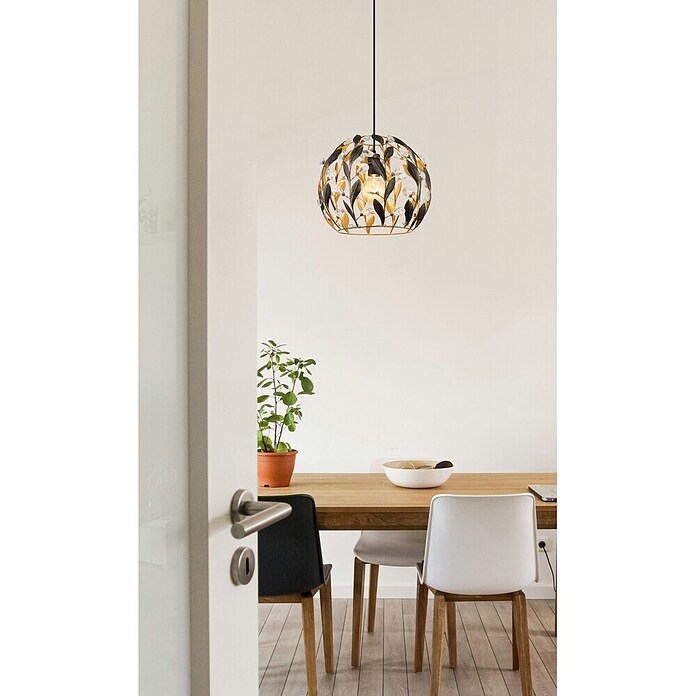 Globo Visilica Mika  (Duljina visilice: 1.500 mm, 40 W, E27, Crno-zlatna) | BAUHAUS