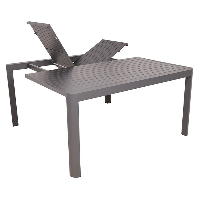 Garden Pleasure Gartentisch Amira (L x B x H: 149 x 149 x 75 cm, Aluminium, Rechteckig, Anthrazit, Ausziehbar) | BAUHAUS