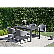 Garden Pleasure Gartentisch Amira (L x B x H: 149 x 149 x 75 cm, Aluminium, Rechteckig, Anthrazit, Ausziehbar) | BAUHAUS