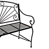 Garden Pleasure Gartenbank Pago (B x T x H: 111 x 55 x 96 cm, Stahl, Schwarz) | BAUHAUS