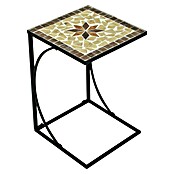 Garden Pleasure Garten-Beistelltisch Amarillo (L x B x H: 35 x 35 x 53 cm, Quadratisch, Schwarz/Gelb) | BAUHAUS
