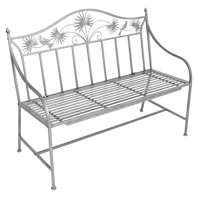 Garden Pleasure Gartenbank Talin (B x T x H: 111 x 52 x 84 cm, Eisen, Grau) | BAUHAUS