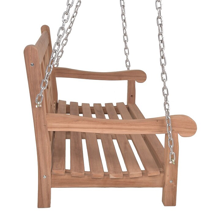 Garden Pleasure Hängebank Latoa (B x T x H: 120 x 66 x 62 cm, Teak, Braun) | BAUHAUS