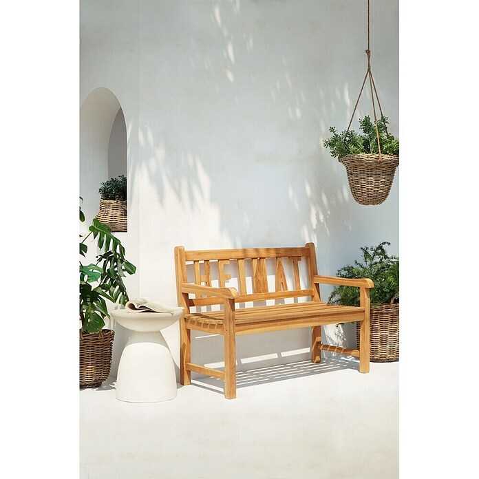 Garden Pleasure Gartenbank Heimat (B x T x H: 120 x 64 x 89 cm, Teak, Braun) | BAUHAUS