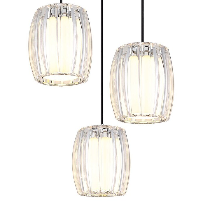 Globo Visilica Maribel  (Visina: 1.200 mm, Promjer: 18 cm, 60 W, E27, Okruglo kućište, Srebrna) | BAUHAUS