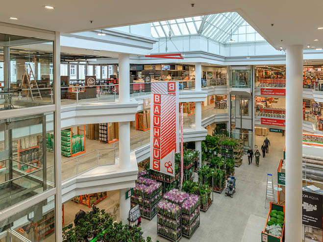 Innenansicht vom BAUHAUS Fachcentrum Wien-Ottakring