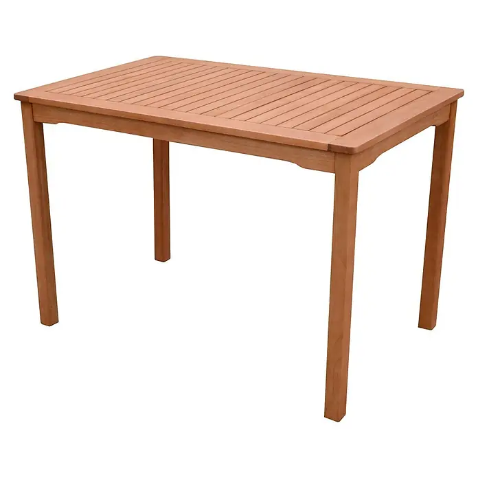 Garden Pleasure Gartentisch Pittsburgh - L x B x H: 110 x 70 x 75 cm, Akazie, Rechteckig, Braun - Hellbrauner rechteckiger Holztisch mit Lattenplatte.
