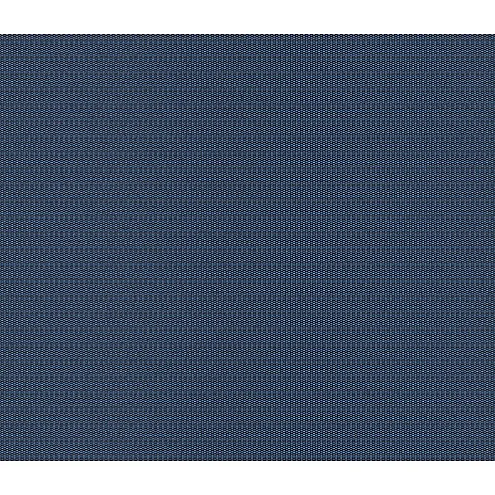 Spettmann Teilhülsenmarkise 20177 - Blau, Farbe Gestell: Eisenglimmer matt, Breite: 4 m, Ausfall: 3 m - Dunkelblauer Stoff mit feinem, strukturiertem Webmuster.