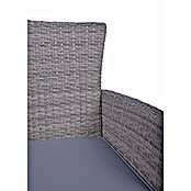 Garden Pleasure Balkonmöbel-Set Dakota (3 -tlg., Stahl, Kunststoffgeflecht, Akazie, Hellgrau) | BAUHAUS