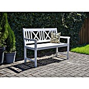 Garden Pleasure Gartenbank Malmö (B x T x H: 120 x 59 x 89 cm, Eukalyptus, Weiß, Max. Personenzahl: 2 Stk.) | BAUHAUS