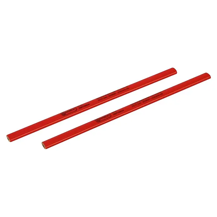 Connex Lápiz de carpintero COXT780534 - 240 mm, 2 ud. - Dos lápices de carpintero rojos.