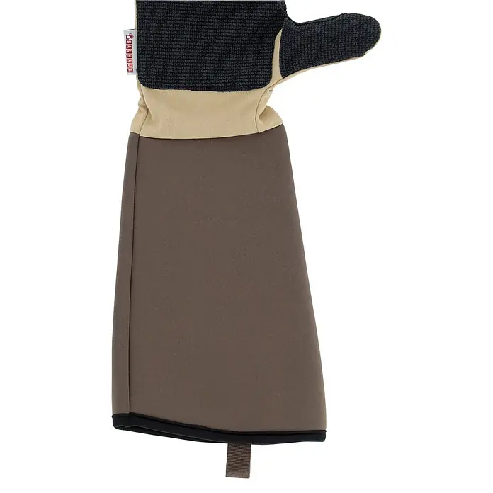 Gardol Gartenhandschuhe - 8, M, Braun - Langer Gartenhandschuh in Braun mit beiger Manschette und schwarzem Handrücken, zum Schutz des Arms.