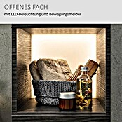 Camargue Star Hochschrank (30 x 30 x 181,6 cm, Darkoak, Ausführung: Links)