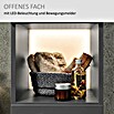 Camargue Star Hochschrank (30 x 30 x 181,6 cm, Grafit, Ausführung: Links)