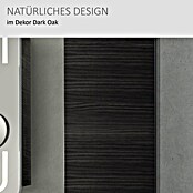 Camargue Star Hochschrank (30 x 30 x 181,6 cm, Darkoak, Ausführung: Links)