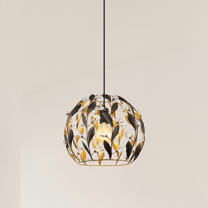 Globo Visilica Mika  (Duljina visilice: 1.500 mm, 40 W, E27, Crno-zlatna) | BAUHAUS