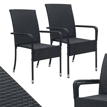 Juskys  Gartenstuhl-Set Yoro