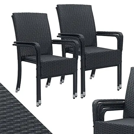 Juskys  Gartenstuhl-Set Yoro