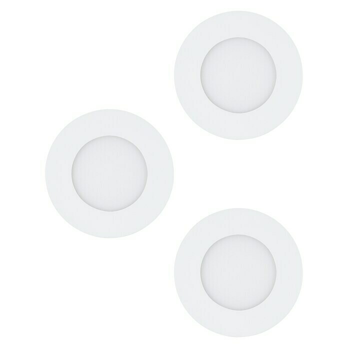 Eglo Uugradbena LED svjetiljka (3 W, Topla bijela, Promjer: 8,5 cm, Bijelo)