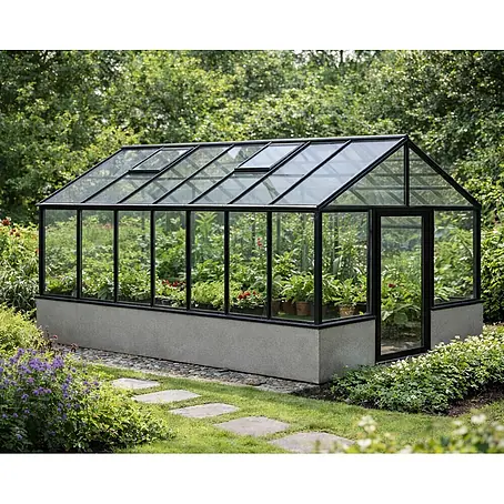Bloomcabin  Gewächshaus Aluminium für die Wandbasis