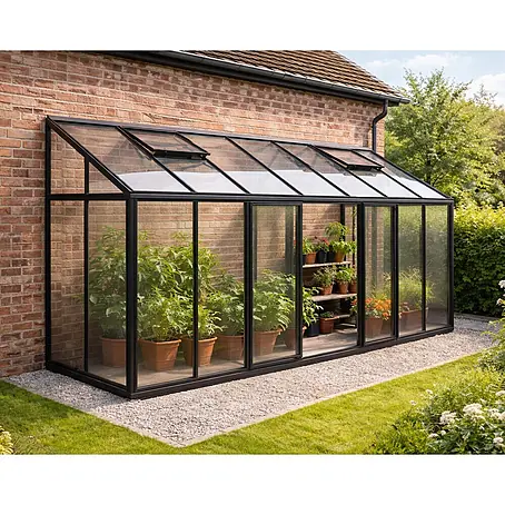 Bloomcabin  Gewächshaus Aluminium Wandgewächshaus