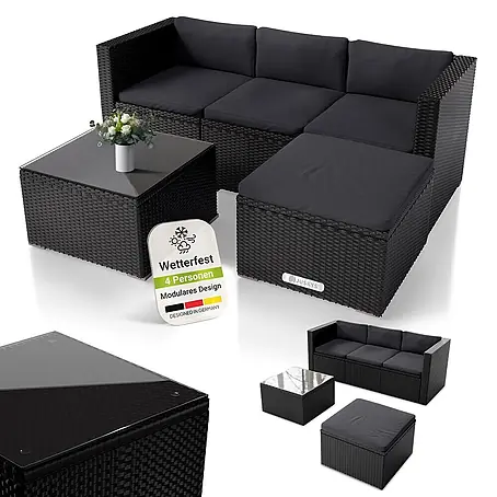 Juskys  Loungemöbel-Set Punta Cana