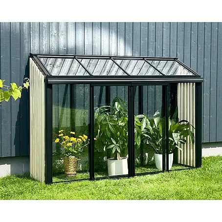 Bloomcabin  Gewächshaus Aluminium Mini mit Accoya-Fusion