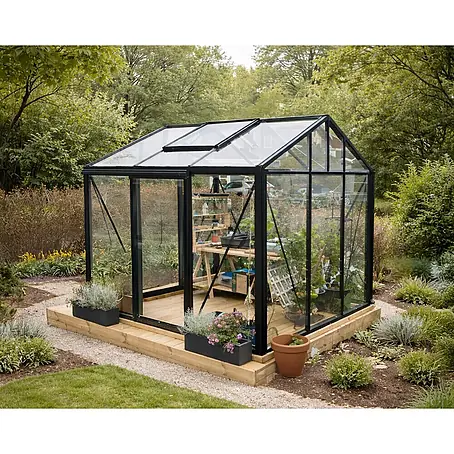Bloomcabin  Gewächshaus Aluminium Klassik