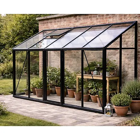 Bloomcabin  Gewächshaus Aluminium Wandgewächshaus