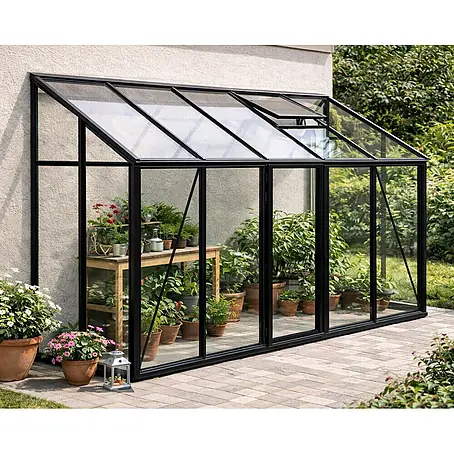 Bloomcabin  Gewächshaus Aluminium Wandgewächshaus