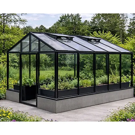 Bloomcabin  Gewächshaus Aluminium für die Wandbasis