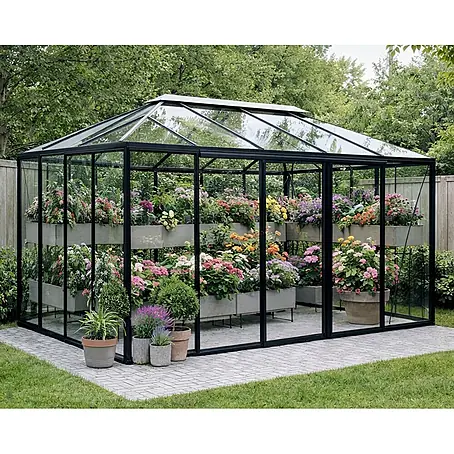 Bloomcabin  Gewächshaus Aluminium Pyramide