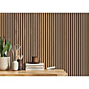 Akoestische panelen Acustico Eik Bruin Vilt (Natuur Eiken bruin vilt, l x b x d: 2.670 x 572,5 x 19 mm) | BAUHAUS
