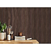 Akoestische panelen Acustico Walnoot Zwart Vilt (Walnoot Zwart vilt, l x b x d: 2.670 x 572,5 x 19 mm) | BAUHAUS