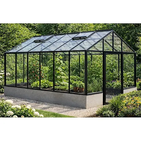 Bloomcabin  Gewächshaus Aluminium für die Wandbasis