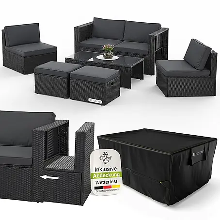 Juskys  Loungemöbel-Set Salou