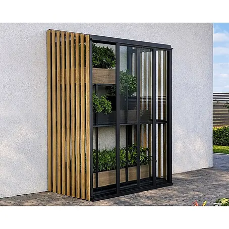 Bloomcabin  Gewächshaus Aluminium Mini mit Accoya-Fusion