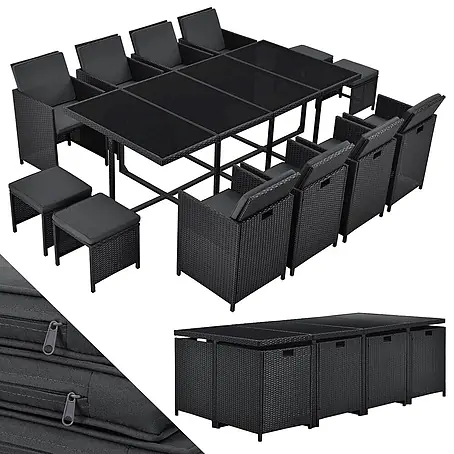 Juskys  Loungemöbel-Set Baracoa