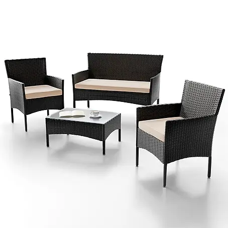 Juskys  Loungemöbel-Set Fort Myers