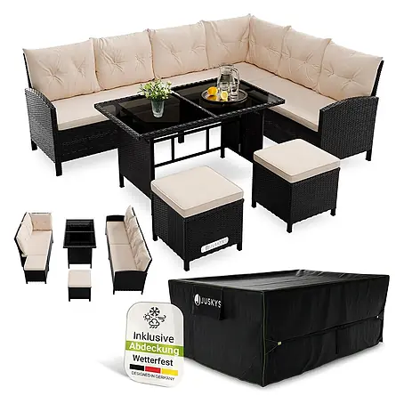 Juskys  Loungemöbel-Set Manacor