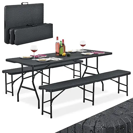 Juskys  Gartenbank Bierzeltgarnitur